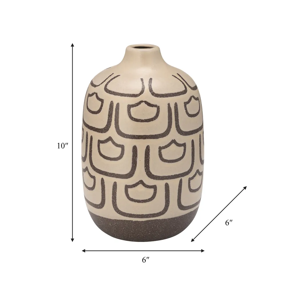 BARLOWBEACH IVORY VASE 10 (IN)
