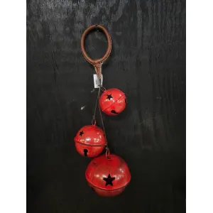 Red Rustic Ringer Bells Bunch 22in 3