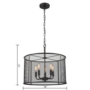 Williamsport 18'' Wide 5-Light Chandelier - Oil Rubbed Bronze 2