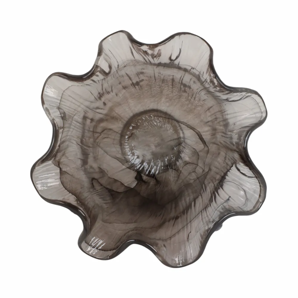EATONDALE BROWN GLASS VASE 11 (IN)