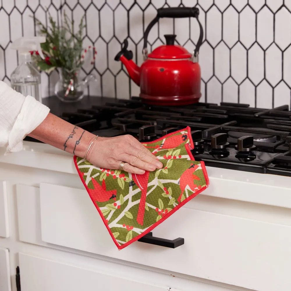 Red Cardinals Eco Dish Cloths (Set of 3)
