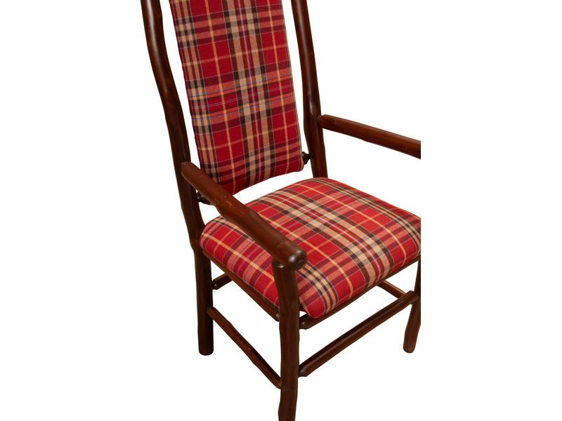Hickory High Back Upholstered Back Arm Chair - 
Customer's Own Material 7