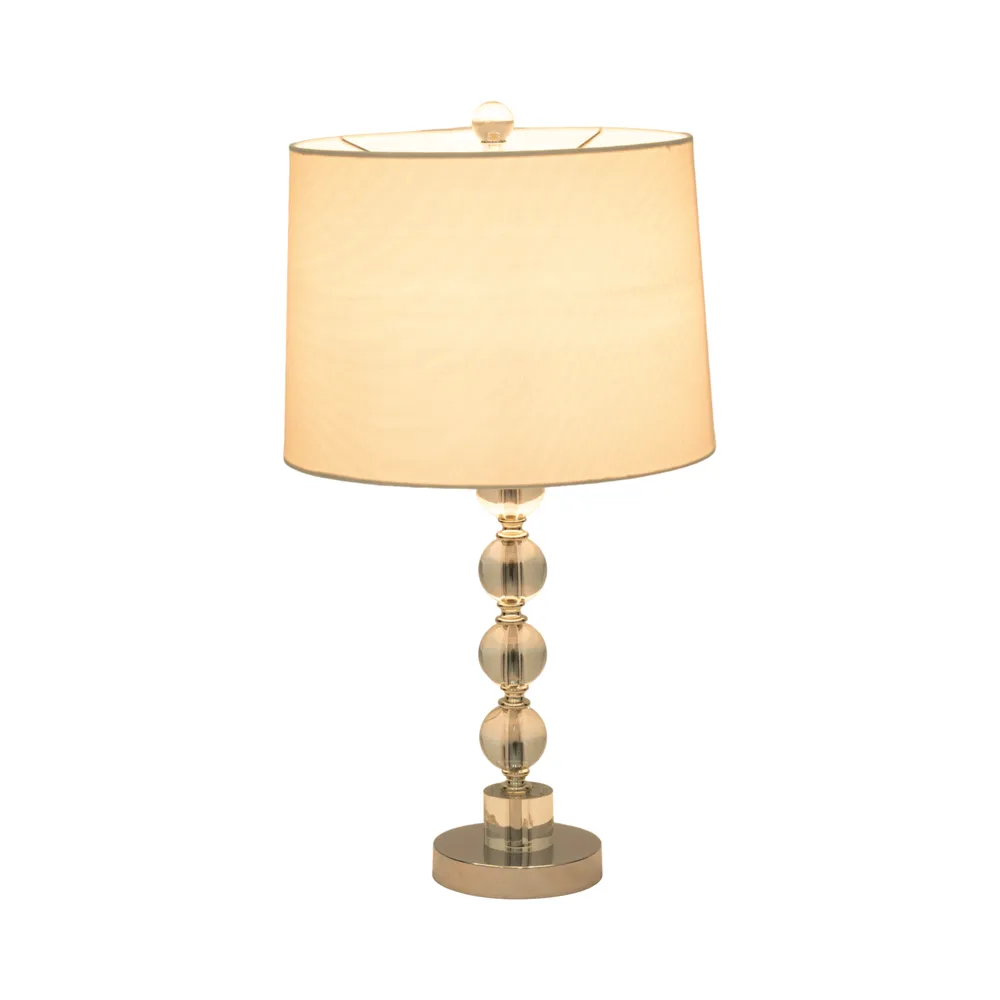 GUNNHAVEN SET OF 2 SILVER LAMPS 22 (IN)