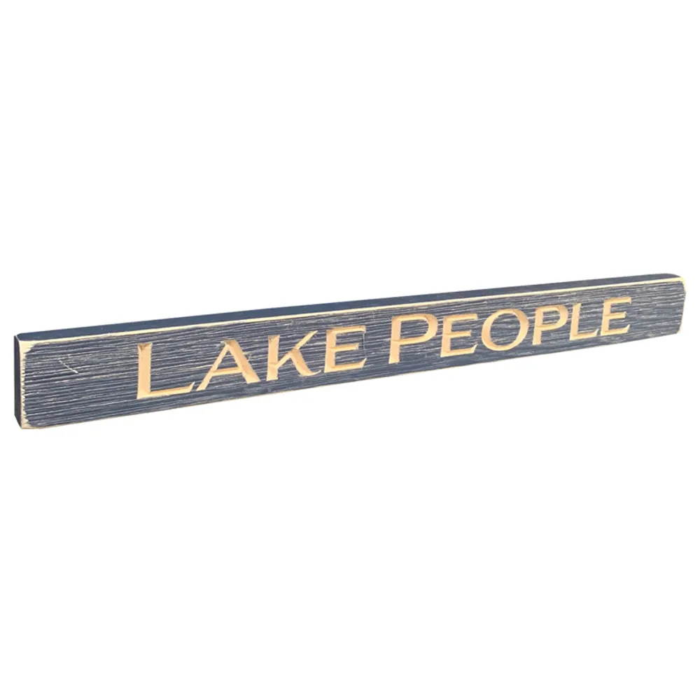 18" USA LAKE PEOPLE BARNWOOD SIGN