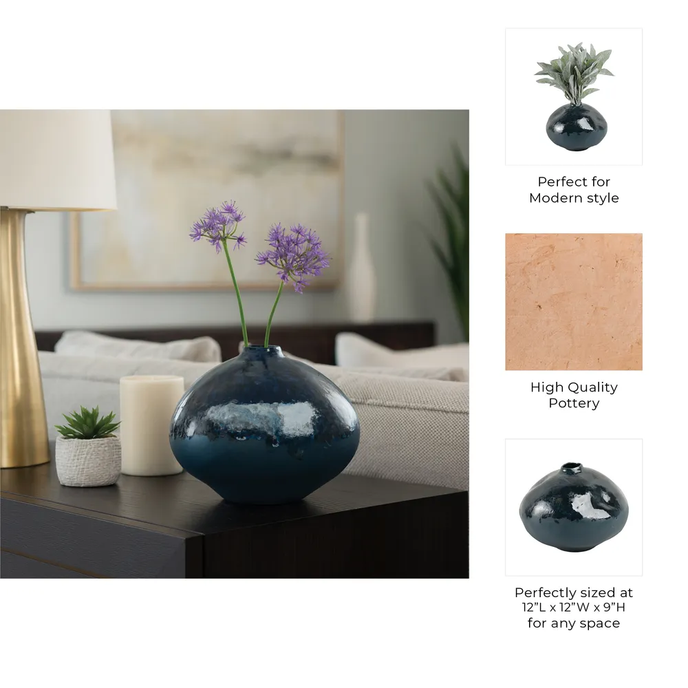 MILLERBEACH BLUE VASE 9 (IN)
