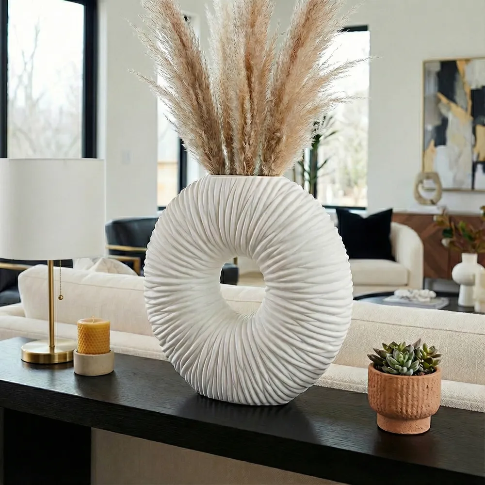 DORSETFORD WHITE VASE 21 (IN)