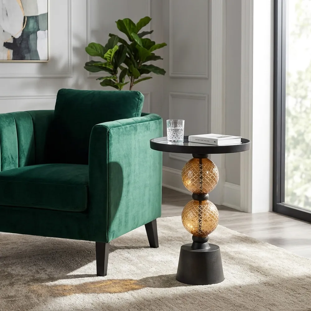 BROCKWAY BLACK TABLE 22 (IN)