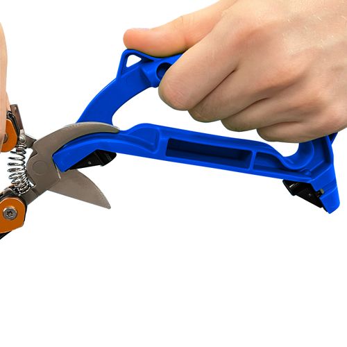 All In 1 Knife, Scissors, Garden Tool Sharpener - BLUE