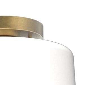 Fiero 10'' Wide 1-Light Semi Flush Mount - Matte White 5