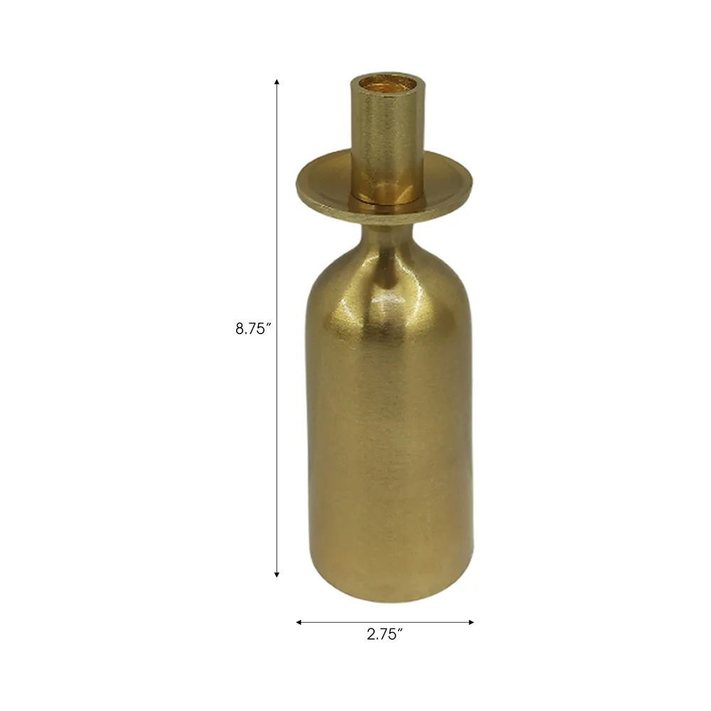 KIRBYWICK GOLD CANDLE HOLDER 9 (IN)
