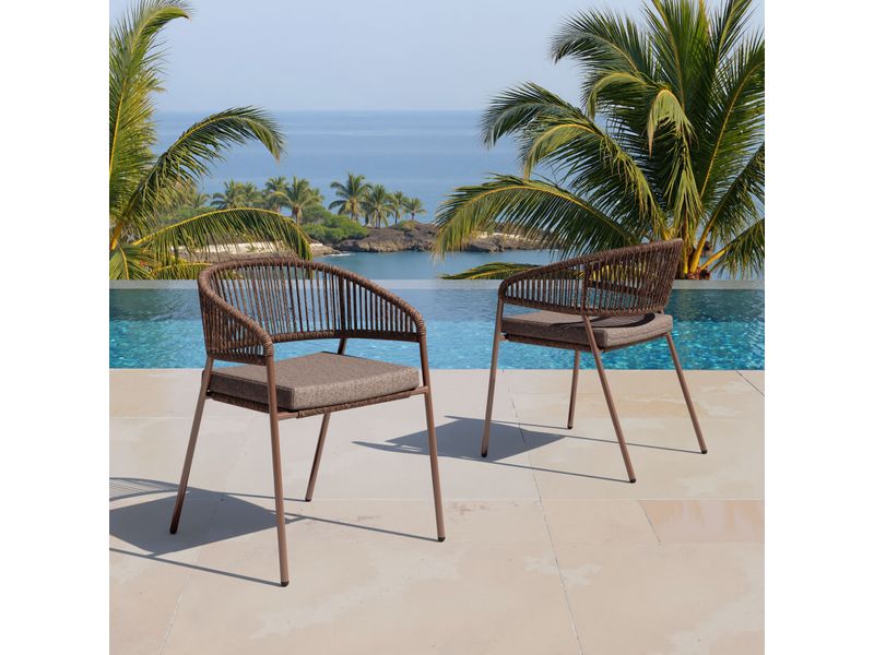 Skye Dining Chair Brown 2