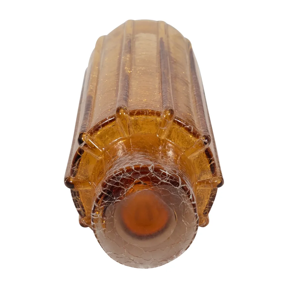 VINSON ORANGE GLASS VASE 17 (IN)