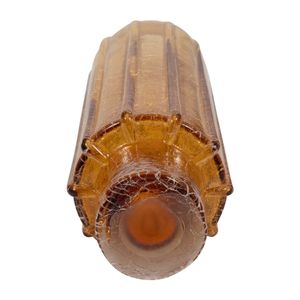 VINSON ORANGE GLASS VASE 17 (IN) 7