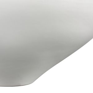 Greer Bowl - Tall White and Gold Glazed 5