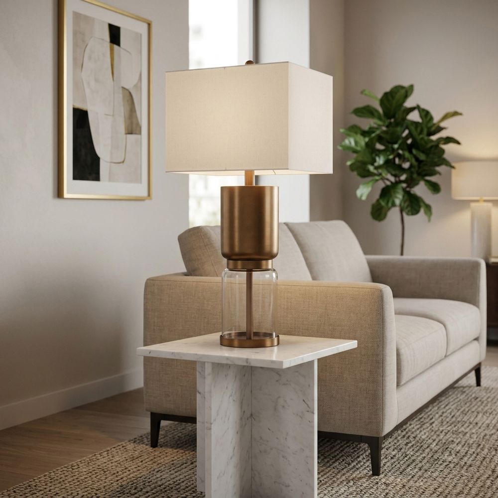 CALTONHOLM BROWN LAMP 27 (IN)