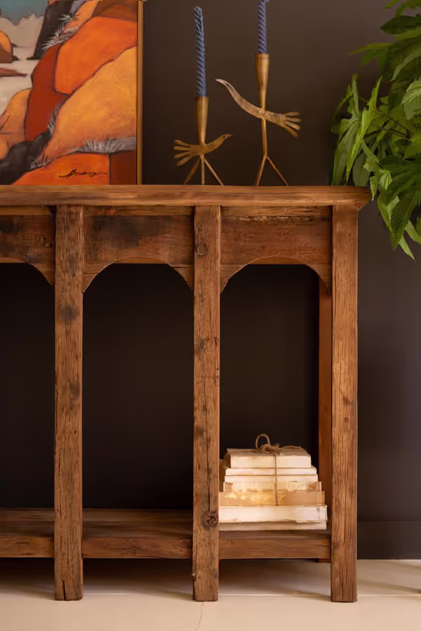 Reclaimed Wood Multi-Arched Console