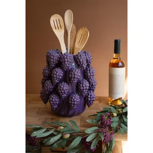 Ceramic Grapes Vase 2