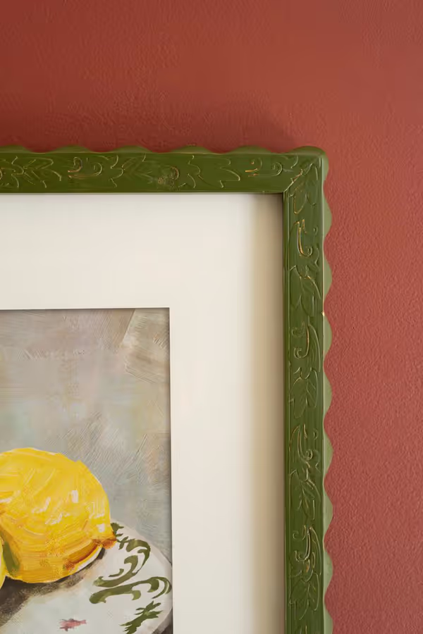 Set of 2 Framed Fruit Prints under Glass