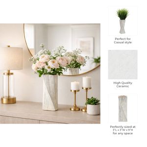 GREYSONCROSS BROWN VASE 9 (IN) 11