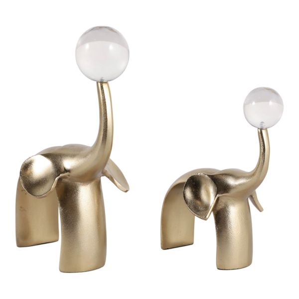 GROVERPARK SET OF 2 GOLD DECOR 9 (IN)