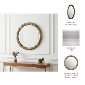 ROLANDWOOD BRONZE MIRROR 29 (IN) 9