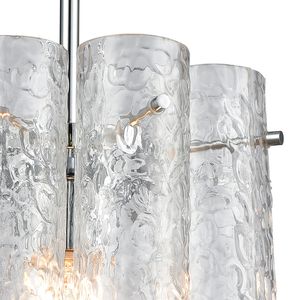 Glass Symphony 10'' Wide 1-Light Mini Pendant - Polished Chrome 5