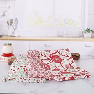 Camellia Cotton Kitchen Towels (Set of 3) 3