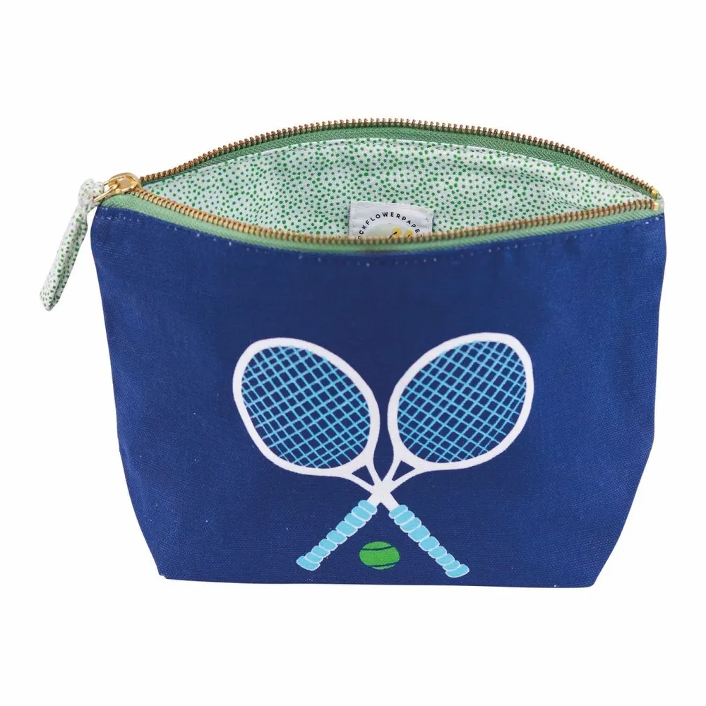 Tennis Navy Solo Medium Essential Canvas Pouch