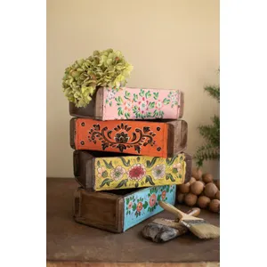 Set of 4 Hand-Painted Brick Molds 5