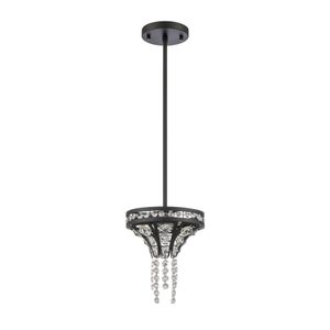 Fantania 8'' Wide 2-Light Mini Pendant - Matte Black 2
