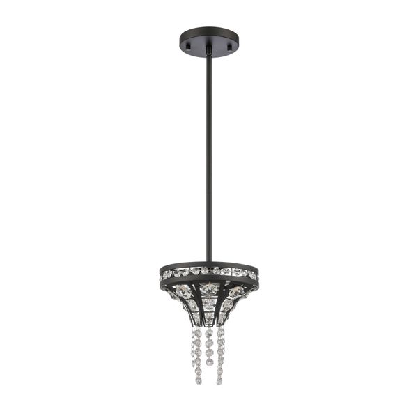 Fantania 8'' Wide 2-Light Mini Pendant - Matte Black