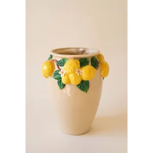 Ceramic Lemons Urn 2