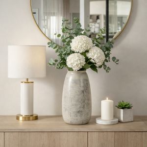 HAWLEYGROVE GRAY VASE 16 (IN) 12