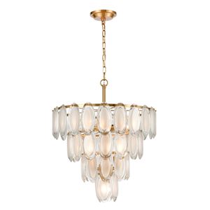 Curiosity 20'' Wide 8-Light Chandelier - Aged Brass 1