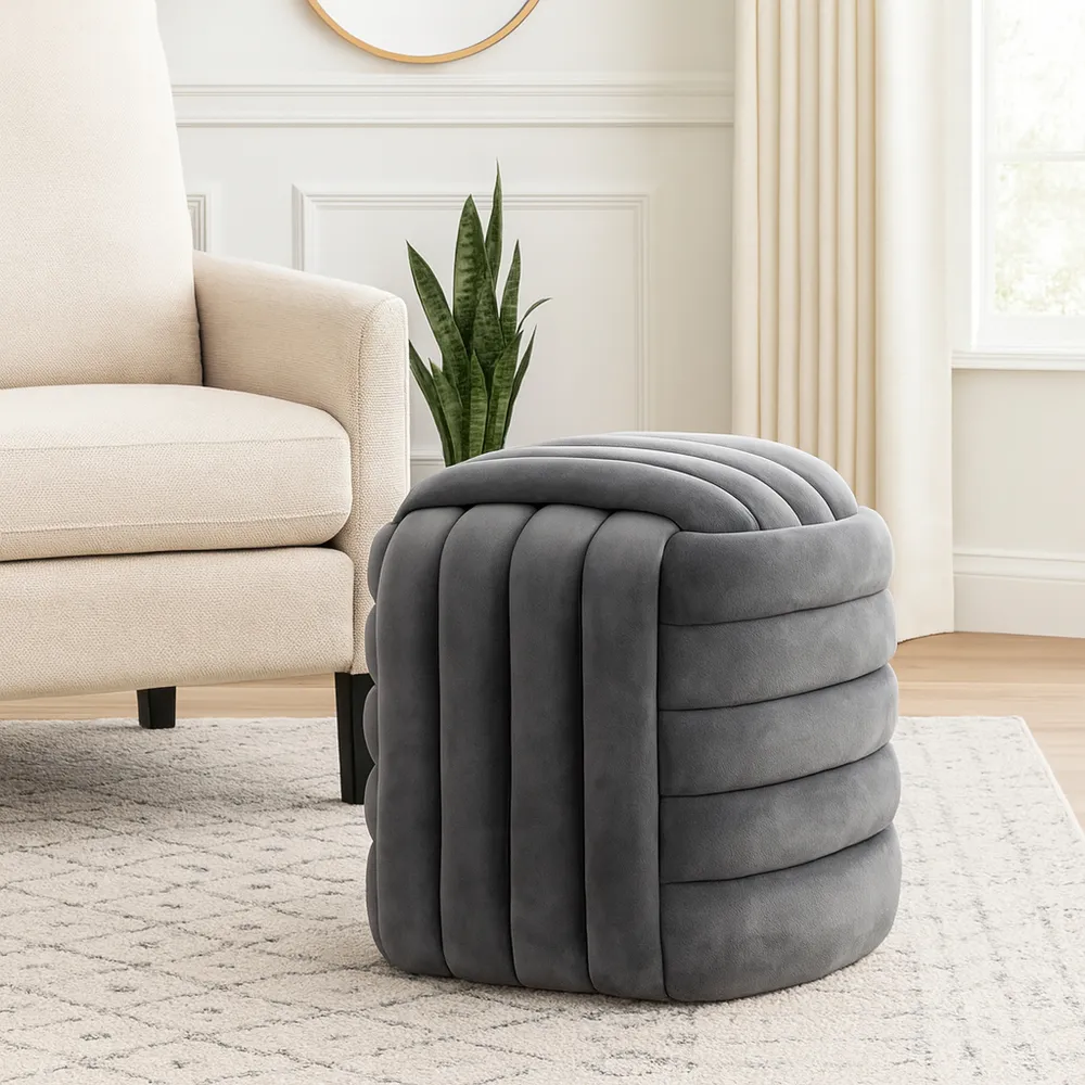 COLEOAK GRAY STOOL 19 (IN)