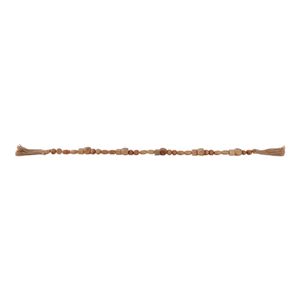 WOOD, 32X.75 BEAD GARLAND, NATURAL 3