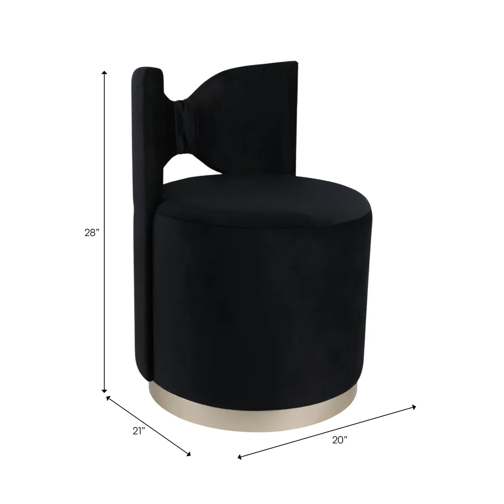 PARKLAKE BLACK STOOL 28 (IN)