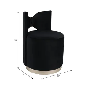 PARKLAKE BLACK STOOL 28 (IN) 9