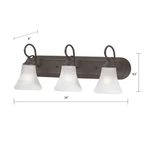 Elipse 24'' Wide 3-Light Vanity Light - Painted Bronze 2