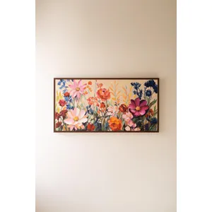 Framed Wild Flowers Painting 1