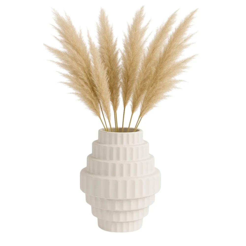 HEDLEYLAKE WHITE VASE 8 (IN)
