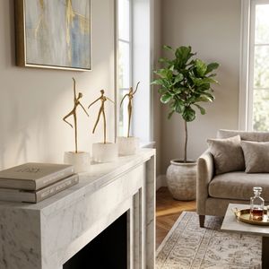 HOPEDALE SET OF 3 GOLD DECOR 13 (IN) 2