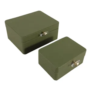 EVERTONPORT SET OF 2 GREEN BOXES 4 (IN) 4