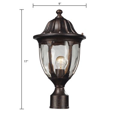 Glendale 17″ High 1-Light Outdoor Post Light - Regal Bronze
