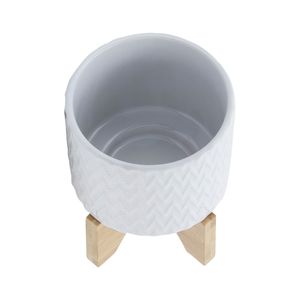 DOYLETON WHITE PLANTER 8 (IN) 5