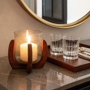 CORBINROSE BROWN VOTIVE HOLDER 7 (IN) 12