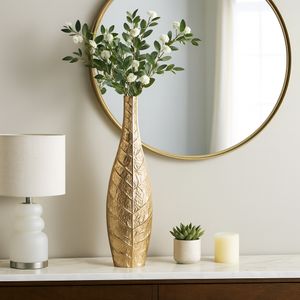 LEOSIDE GOLD VASE 28 (IN) 12