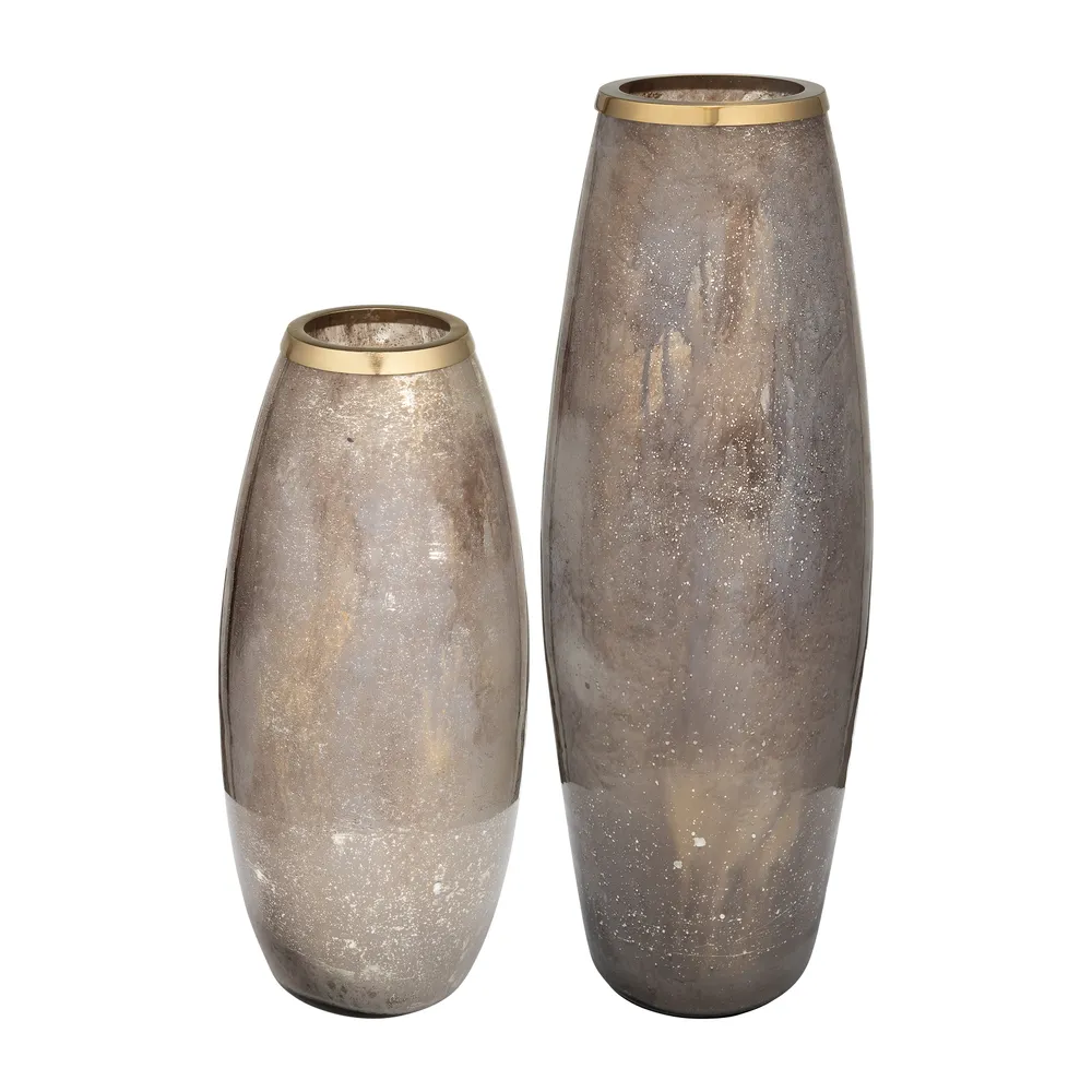 NORAWOOD GOLD GLASS VASE 24 (IN)