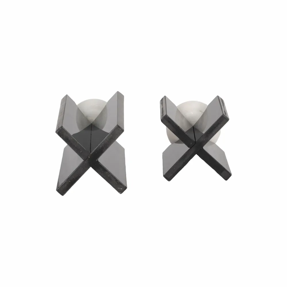 RYELAKE SET OF 2 BLACK DECOR 13 (IN)