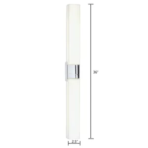 Artemis 36'' High Integrated LED Sconce - Chrome 2
